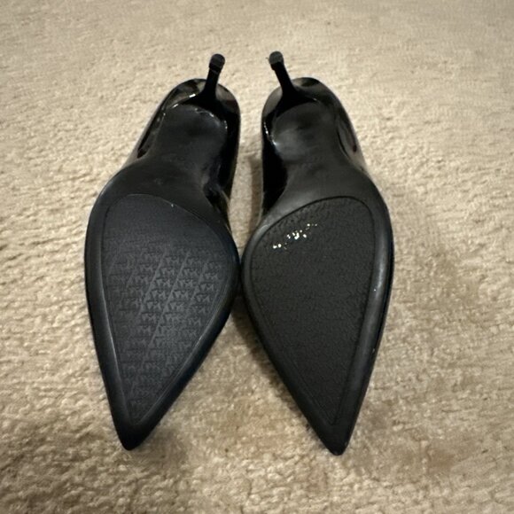 MICHAEL KORS Black Patent Leather Pumps Stiletto Heels - Picture 4 of 11